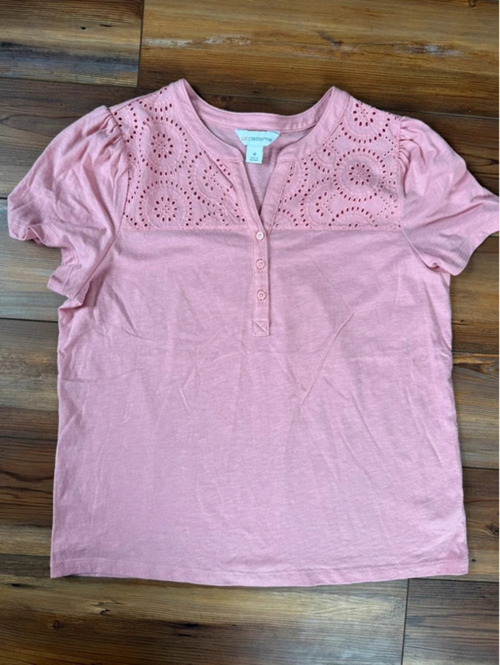 Liz Claiborne pink blouse size medium